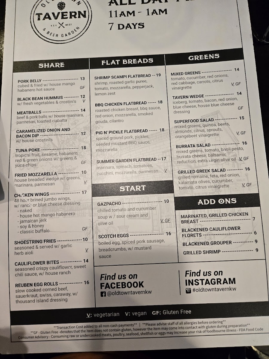 Old Town Tavern & Beer Garden Menu - Image 2